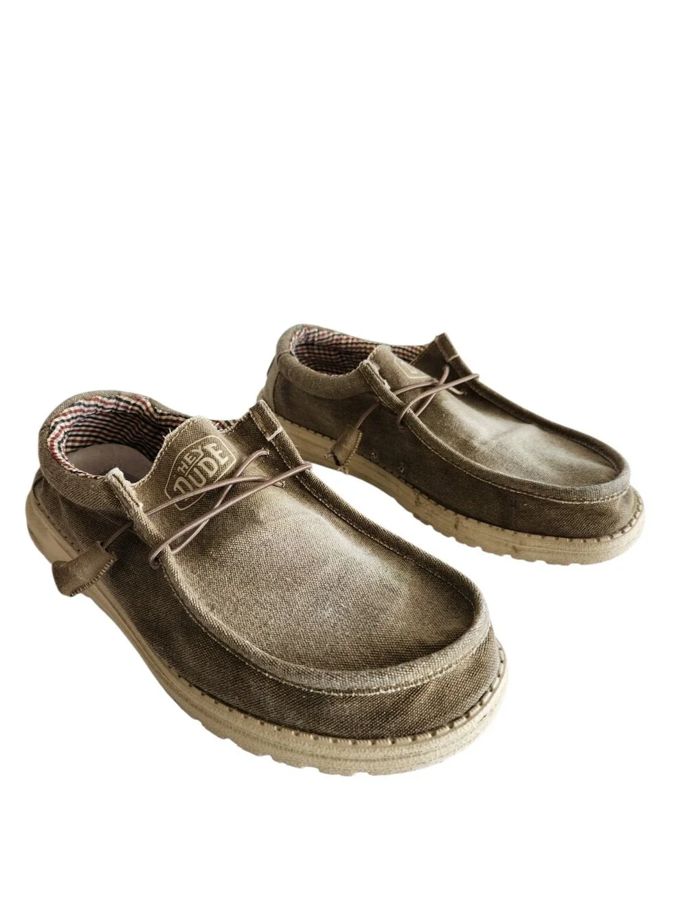 Hey Dude Wally Slip On Canvas Boat Shoe Men's Size 10